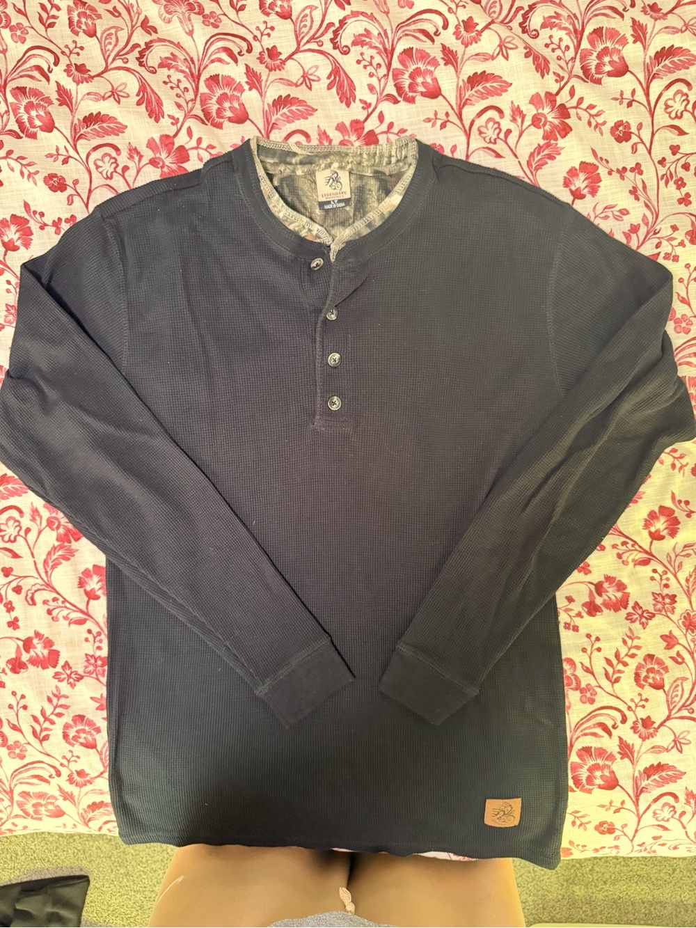Legendary Whitetails Black Long-Sleeve Henley